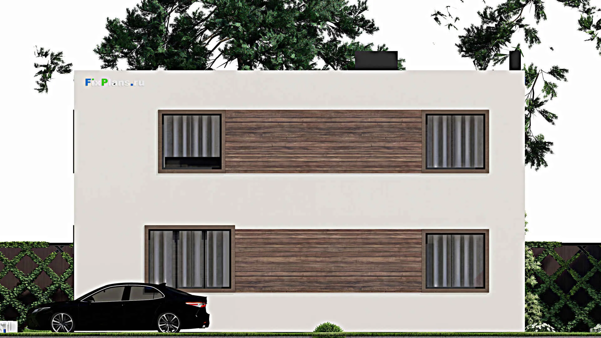 F-4229 - Проект двухэтажного дома 10 на 12, площадью 180 м² с 6 спальнями