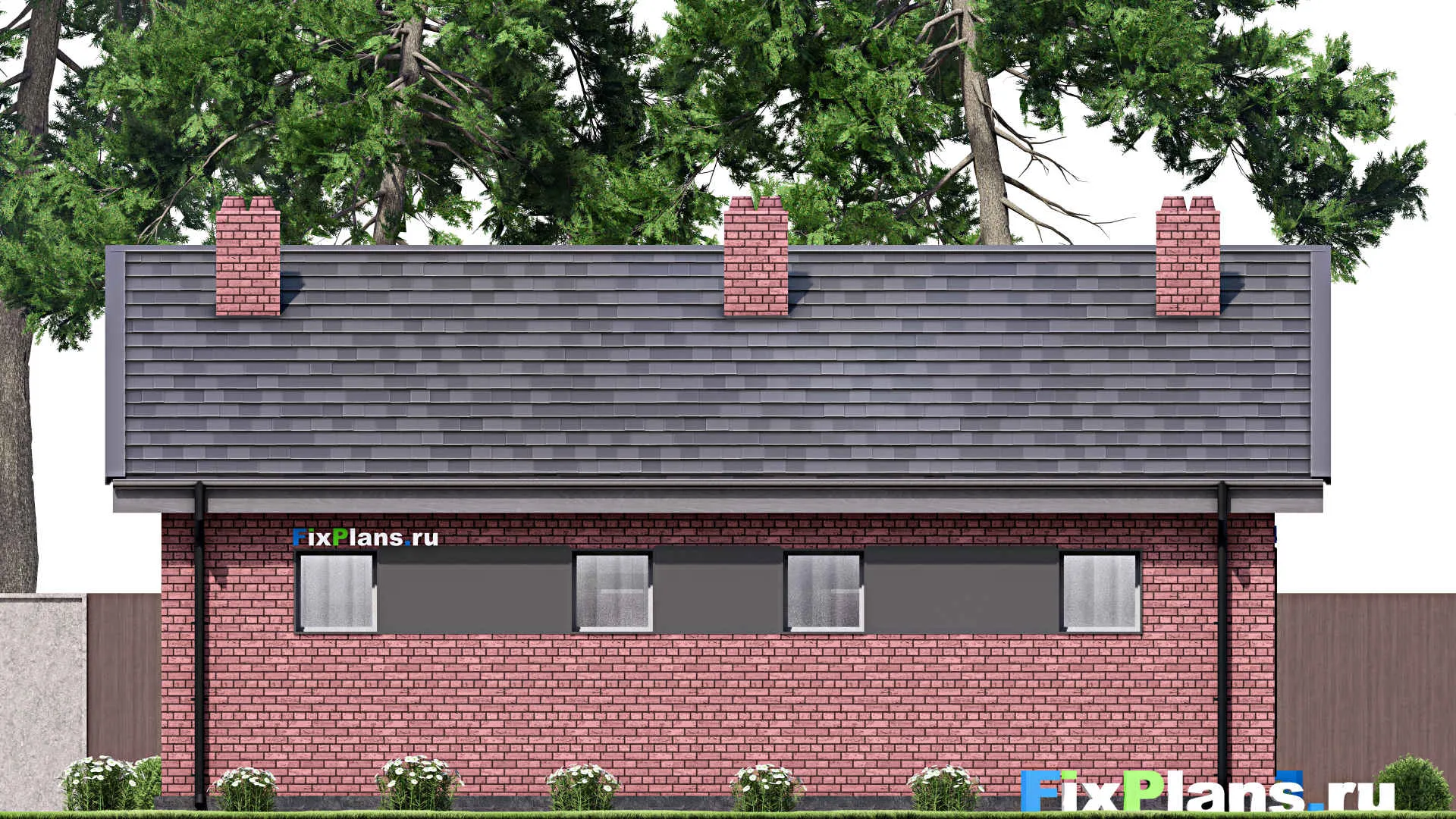 F-15110 - Проект бани 10 на 11, площадью 80 м² с санузлом